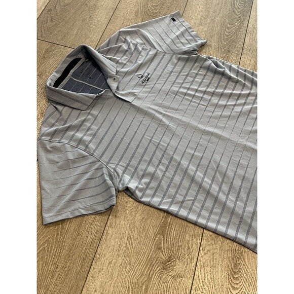 Nike Tiger Woods Polo Shirt Mens Large Blue Dri Fit Golf Preppy Casual - Picture 2 of 10